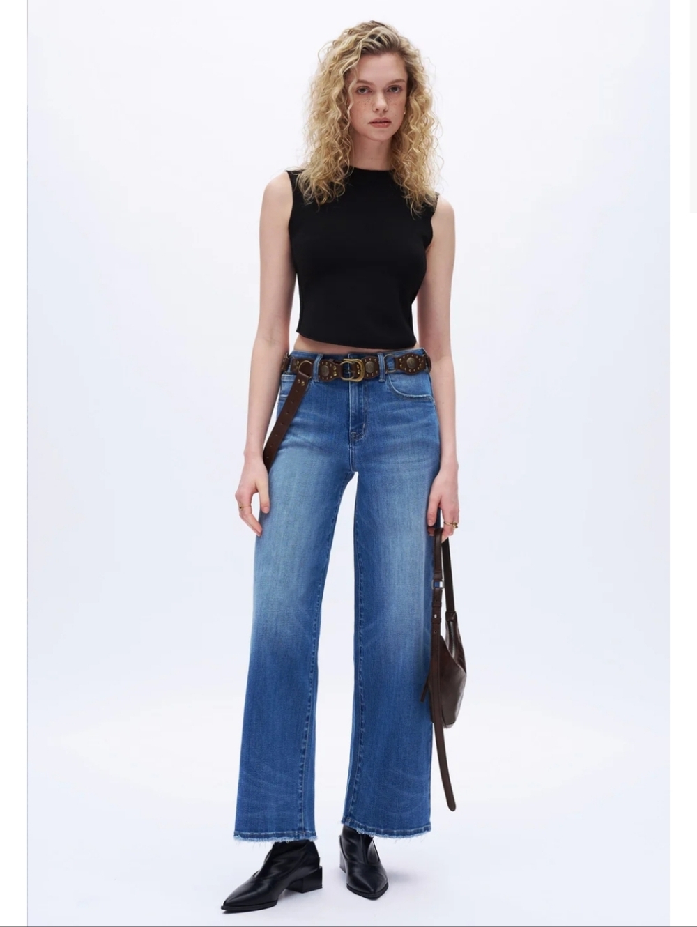 Doss Evisu New High Rise Wide Leg Jeans - Size 26